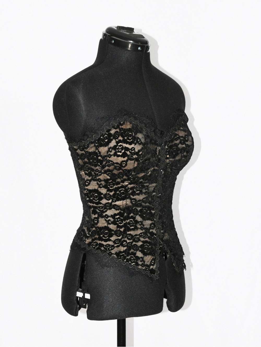 Strapless Black Lace Corset Tulle Skirt Set - Picture 5 of 11